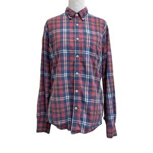 3/$25 Boden 100% Cotton Blue & Pink Plaid Slim Fit Button Down Shirt